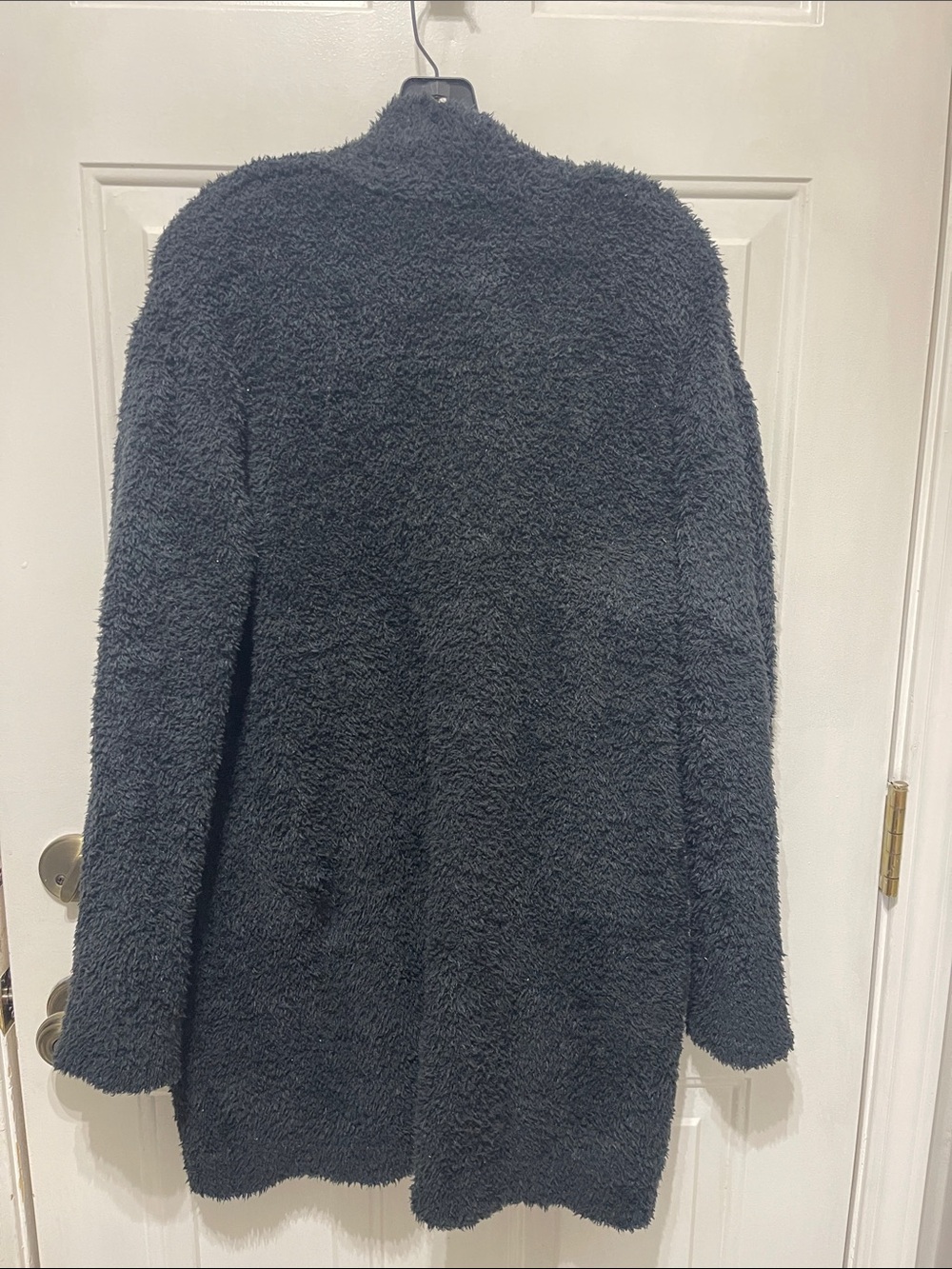 SKIMS $200 Cozy Black Onyx Lounge set Robe + Pants Size L/XL - Picture 6 of 7